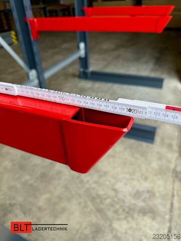  ca. 4 lfm. Kragarmregal H: 400cm ,Fuß +3 650 kg Belastung pro Arm , Langgutregal