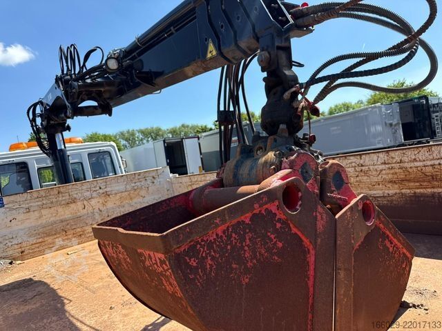 Tre-sidet tipbil IVECO 140E250 Kipper mit HIAB Kran möglich mitAnhänger
