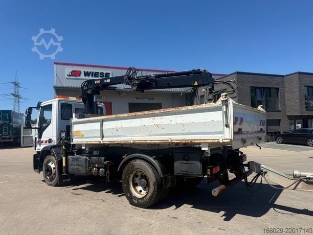 Wywrotka IVECO 140E250 Kipper mit HIAB Kran möglich mitAnhänger