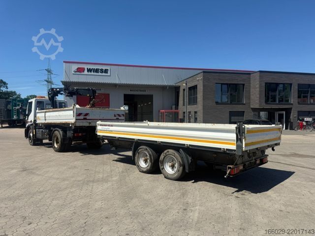 Kipper LKW IVECO 140E250 Kipper mit HIAB Kran möglich mitAnhänger