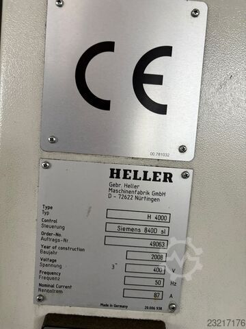 Centro de mecanizado horizontal Heller H 4000