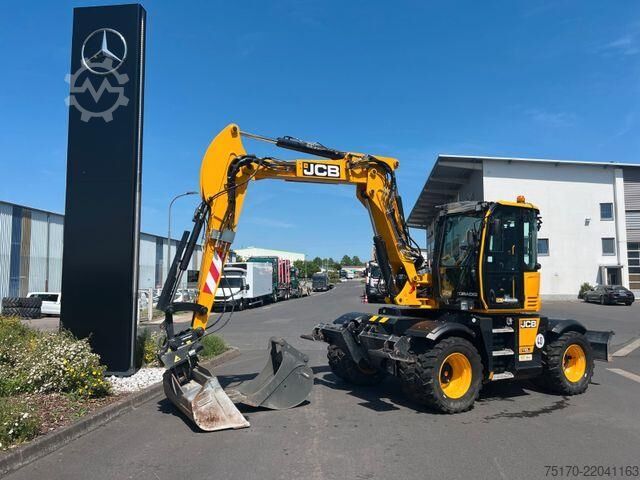 Excavator pe roți JCB Hydradig 110W / Pratzen / nur 179h / Löffelpaket