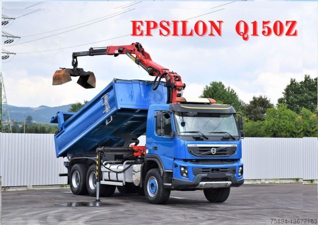 Kiper kamion VOLVO FMX 370 Kipper 4,90m *EPSILON Q150Z/FUNK*6x4