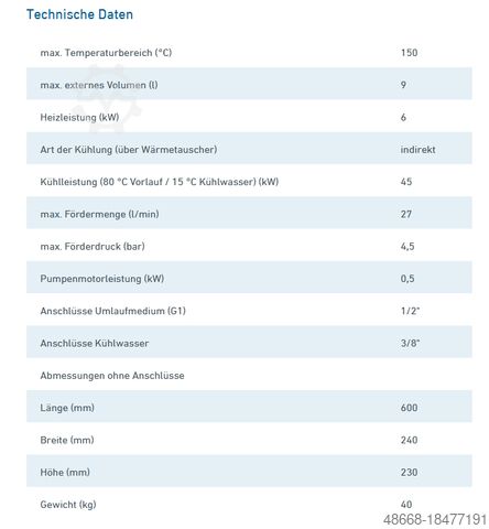 Temperatuurregelapparaat koelapparaat Easitemp 6/150
