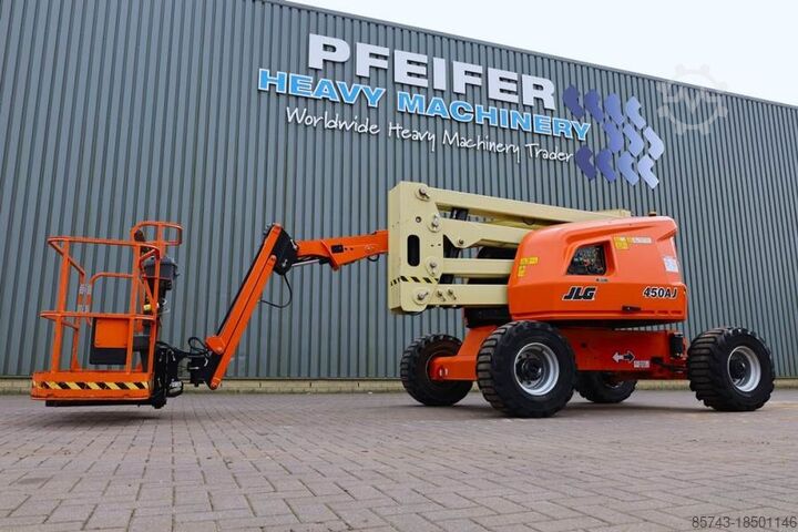 Scharnierende telescopische hoogwerker JLG 450AJ Diesel, 4x4 Drive, 16m Working Height, 7.5m