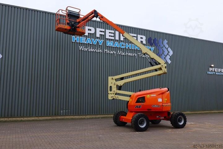Scharnierende telescopische hoogwerker JLG 450AJ Diesel, 4x4 Drive, 16m Working Height, 7.5m