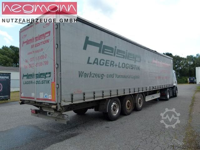Semi-remorque bâchée FLIEGL SDS 390, BPW-Scheibenbremse, Liftachse, Coil, DE
