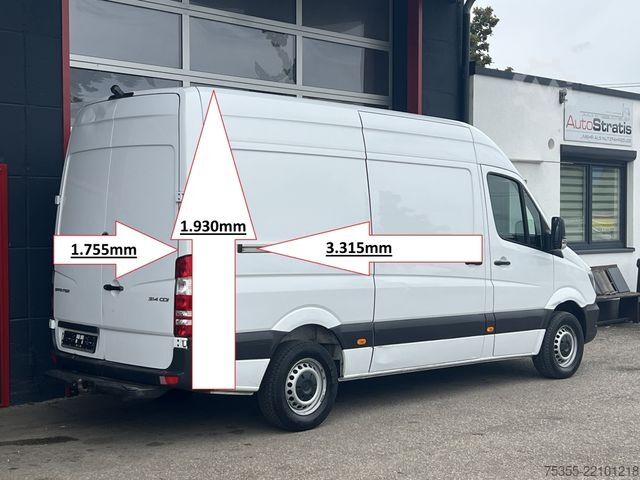 Furgoneta de caja alta MERCEDES-BENZ Sprinter 314 CDI Klima Navi AHK 3-Sitze Euro6