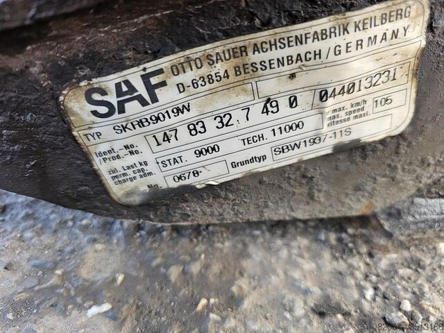 Axle SAF SKRB9019W| TRAILER AXLE 9 TON | DISC.