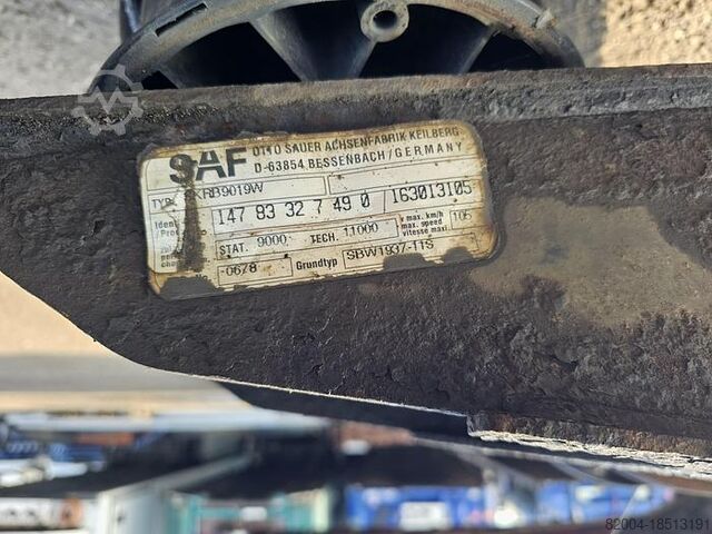 Axle SAF SKRB9019W| TRAILER AXLE 9 TON | DISC.