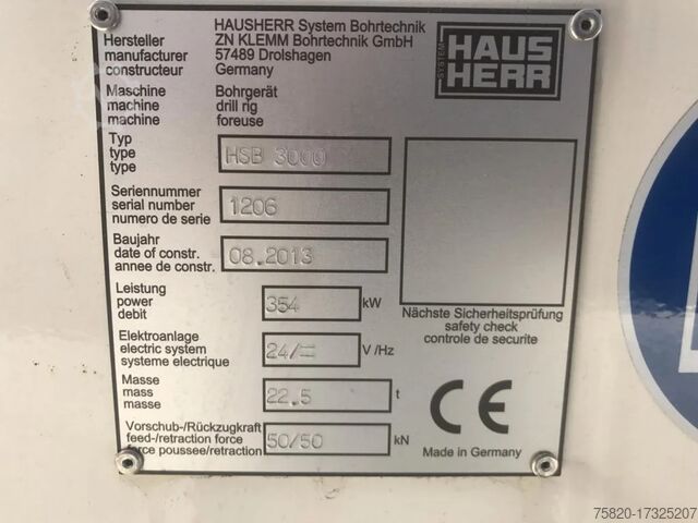 Bohrmaschine Hausherr HSB 3000 DTH DRILL RIGG UNUSED