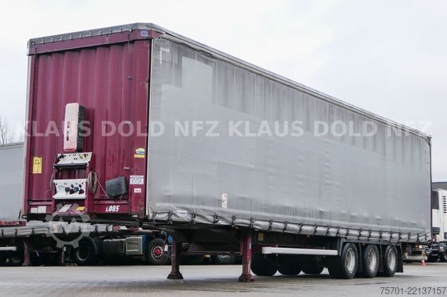 Brandalı açık yarı römork KRONE SD Pritsche Plane XL MegaLiner Edscha Bordwände