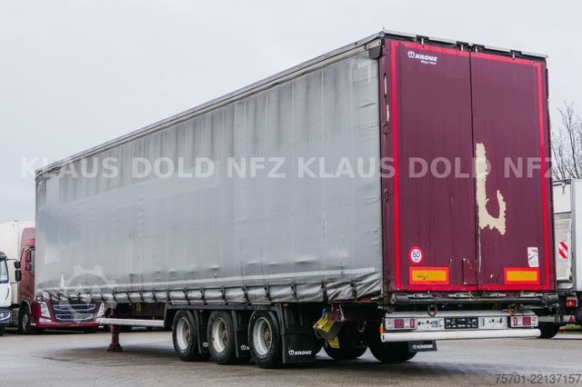 Brandalı açık yarı römork KRONE SD Pritsche Plane XL MegaLiner Edscha Bordwände