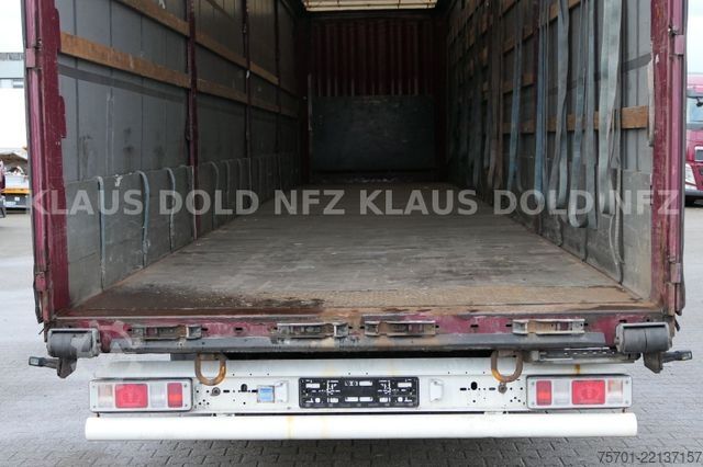 Brandalı açık yarı römork KRONE SD Pritsche Plane XL MegaLiner Edscha Bordwände