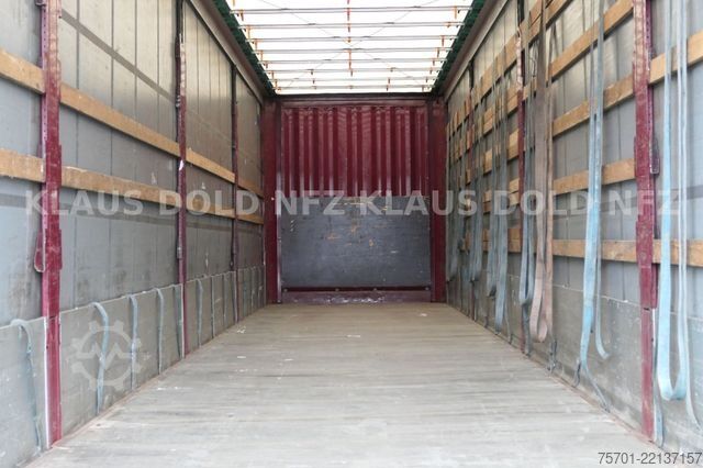 Brandalı açık yarı römork KRONE SD Pritsche Plane XL MegaLiner Edscha Bordwände