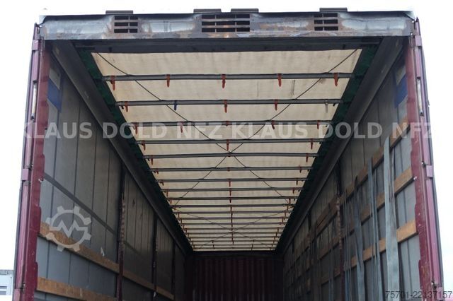 Brandalı açık yarı römork KRONE SD Pritsche Plane XL MegaLiner Edscha Bordwände
