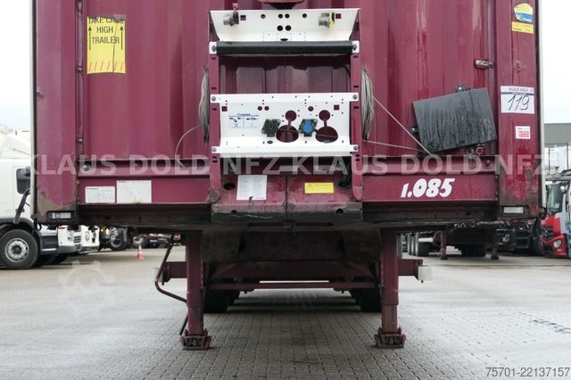 Brandalı açık yarı römork KRONE SD Pritsche Plane XL MegaLiner Edscha Bordwände