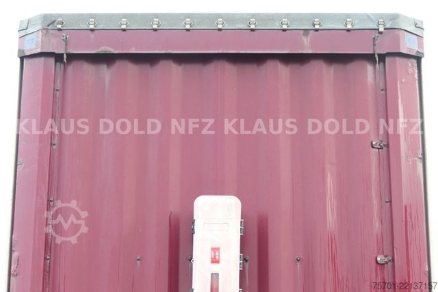 Brandalı açık yarı römork KRONE SD Pritsche Plane XL MegaLiner Edscha Bordwände