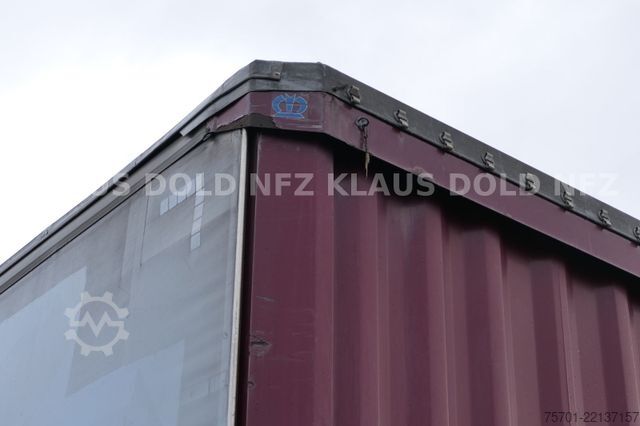 Brandalı açık yarı römork KRONE SD Pritsche Plane XL MegaLiner Edscha Bordwände