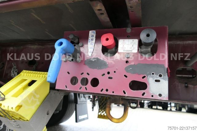 Brandalı açık yarı römork KRONE SD Pritsche Plane XL MegaLiner Edscha Bordwände