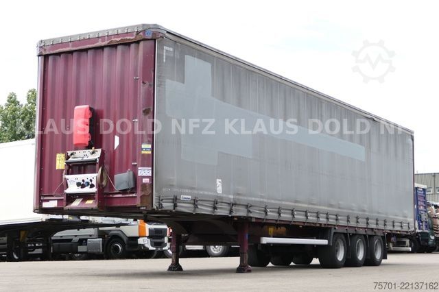 Brandalı açık yarı römork KRONE SD Pritsche Plane XL MegaLiner Edscha Bordwände