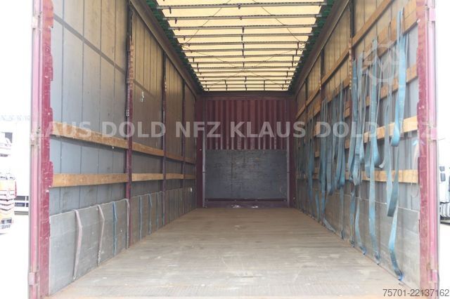 Brandalı açık yarı römork KRONE SD Pritsche Plane XL MegaLiner Edscha Bordwände