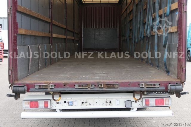 Brandalı açık yarı römork KRONE SD Pritsche Plane XL MegaLiner Edscha Bordwände