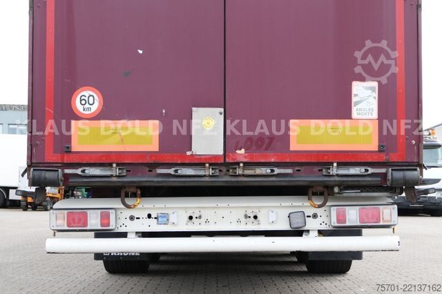 Brandalı açık yarı römork KRONE SD Pritsche Plane XL MegaLiner Edscha Bordwände