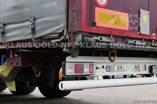 Brandalı açık yarı römork KRONE SD Pritsche Plane XL MegaLiner Edscha Bordwände