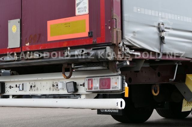 Brandalı açık yarı römork KRONE SD Pritsche Plane XL MegaLiner Edscha Bordwände