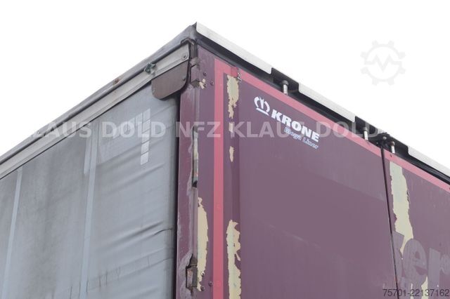 Brandalı açık yarı römork KRONE SD Pritsche Plane XL MegaLiner Edscha Bordwände
