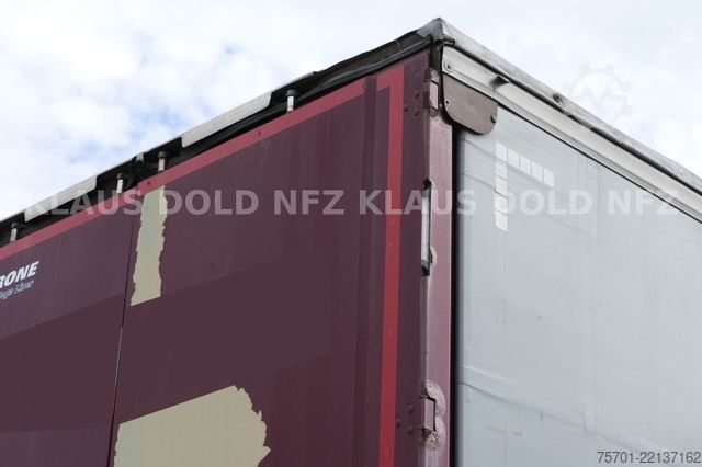 Brandalı açık yarı römork KRONE SD Pritsche Plane XL MegaLiner Edscha Bordwände