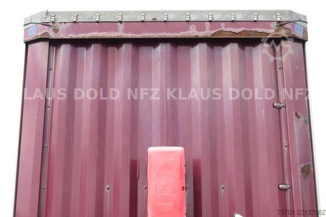 Brandalı açık yarı römork KRONE SD Pritsche Plane XL MegaLiner Edscha Bordwände