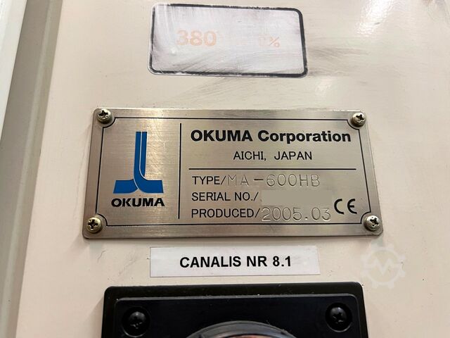 Horisontalt bearbejdningscenter OKUMA MA-600HB