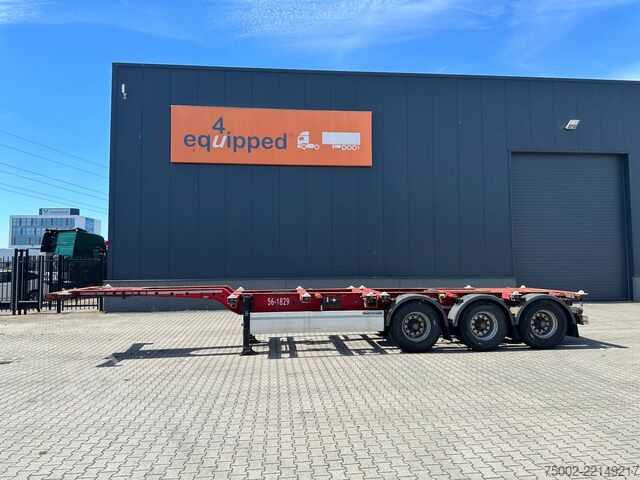 Konténerszállítás Krone 40FT HIGH CUBE / BPW / DRUMBRAKES / NL-CHASSIS ...