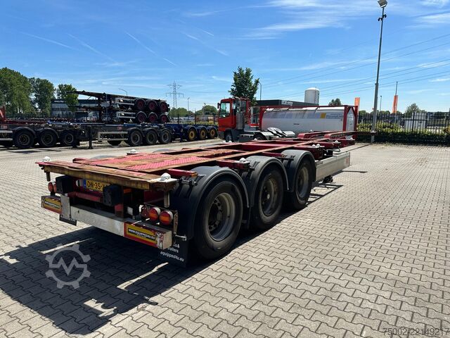 Konténerszállítás Krone 40FT HIGH CUBE / BPW / DRUMBRAKES / NL-CHASSIS ...