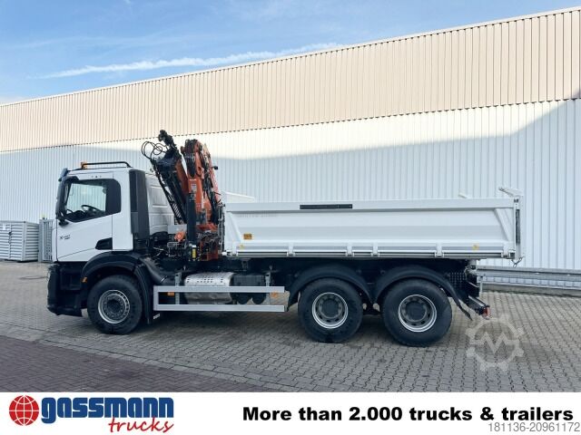 Ανατρεπόμενο φορτηγό Iveco X-Way AD300X46Z 6x4 mit Kran Atlas AK 206.4E-A2,
