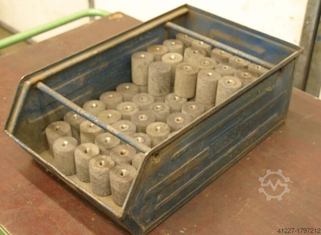 Slibesten, 74 stk. unbekannt Rund 50 x 65 mm