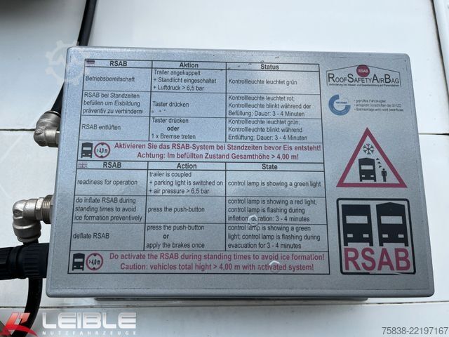Nyitott ponyvás félpótkocsi SCHMITZ CARGOBULL SCS 24XLight*RSAB*Zertifikat Code XL*Getränke*
