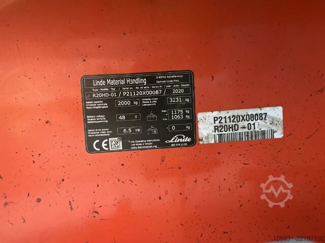 Tolóoszlopos targoncá Linde R20HD-01