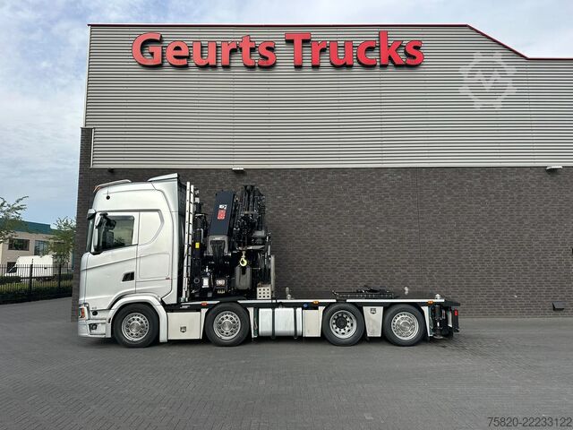 Camión grúa Scania S500 8X2 TREKKER BAKWAGEN +HIAB 858E-8+JIB 150X...