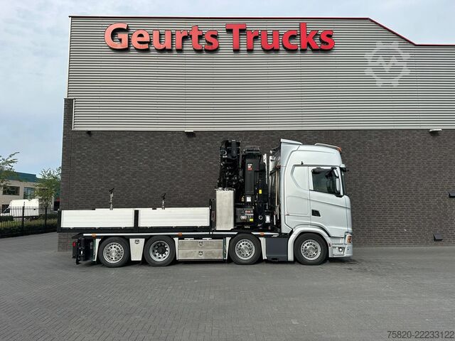 Camión grúa Scania S500 8X2 TREKKER BAKWAGEN +HIAB 858E-8+JIB 150X...