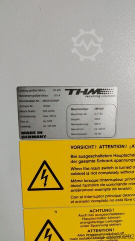 Sistema de granulación THM Recycling Solutions ZM 1000