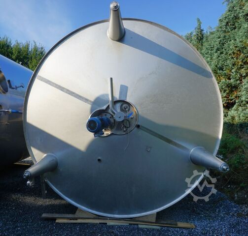 21940 liter värmbar/kylbar tank tillverkad av V4A med propelleromrörare ETA K0126