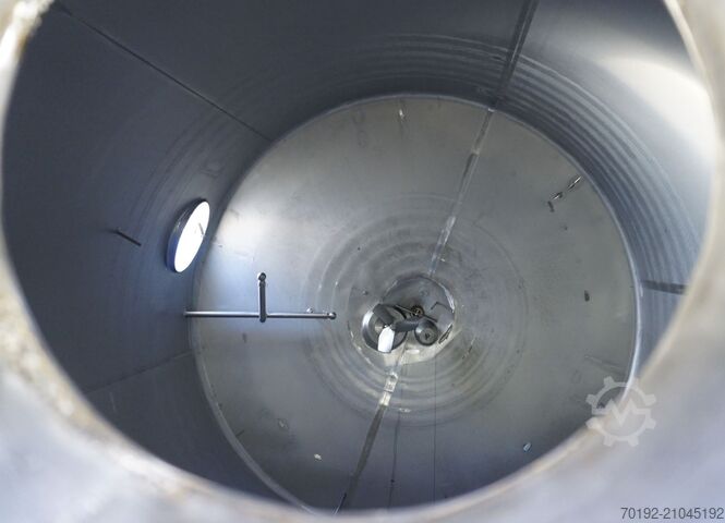 21940 liter värmbar/kylbar tank tillverkad av V4A med propelleromrörare ETA K0126