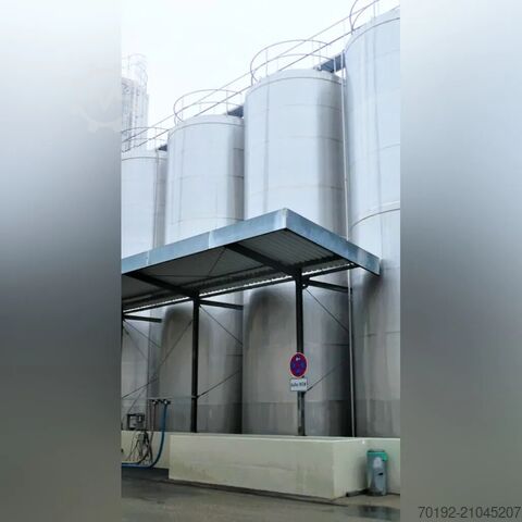 100000 liters isolerad lagringstank tillverkad av V2A med propelleromrörare ABAB Allgemeine Behälter- u. Apparate Bau K0123