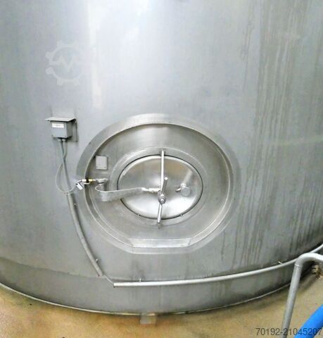 100000 liters isolerad lagringstank tillverkad av V2A med propelleromrörare ABAB Allgemeine Behälter- u. Apparate Bau K0123