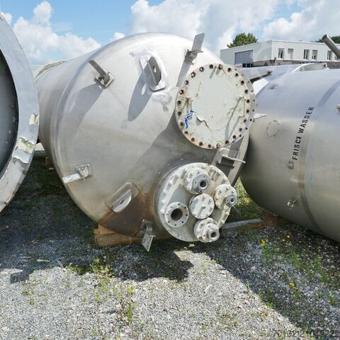 19 000 liters lagringstank i V4A med sidomonterad omrörarefläns Metkon AG K0114