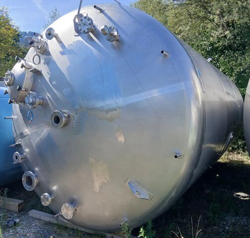 44480 liters lagringstank med dubbla kammare tillverkad av V4A (2x 22240 liter) Hinke 9763
