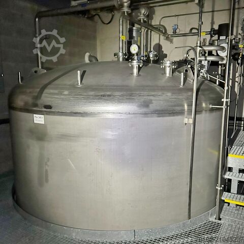44480 liters lagringstank med dubbla kammare tillverkad av V4A (2x 22240 liter) Hinke 9763